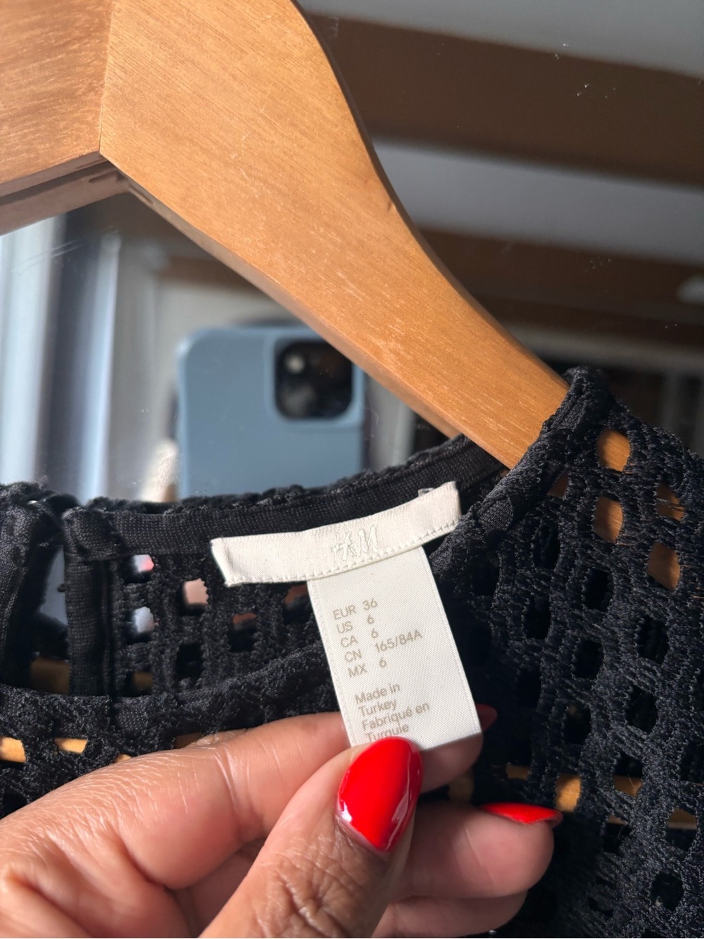 H&M | eyelet sleeveless dress | size 6 - Picture 5 of 5